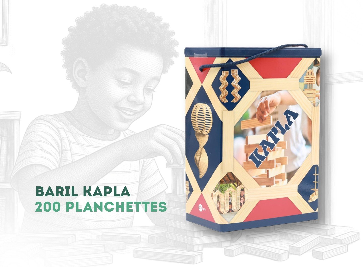 Baril 200 planchettes