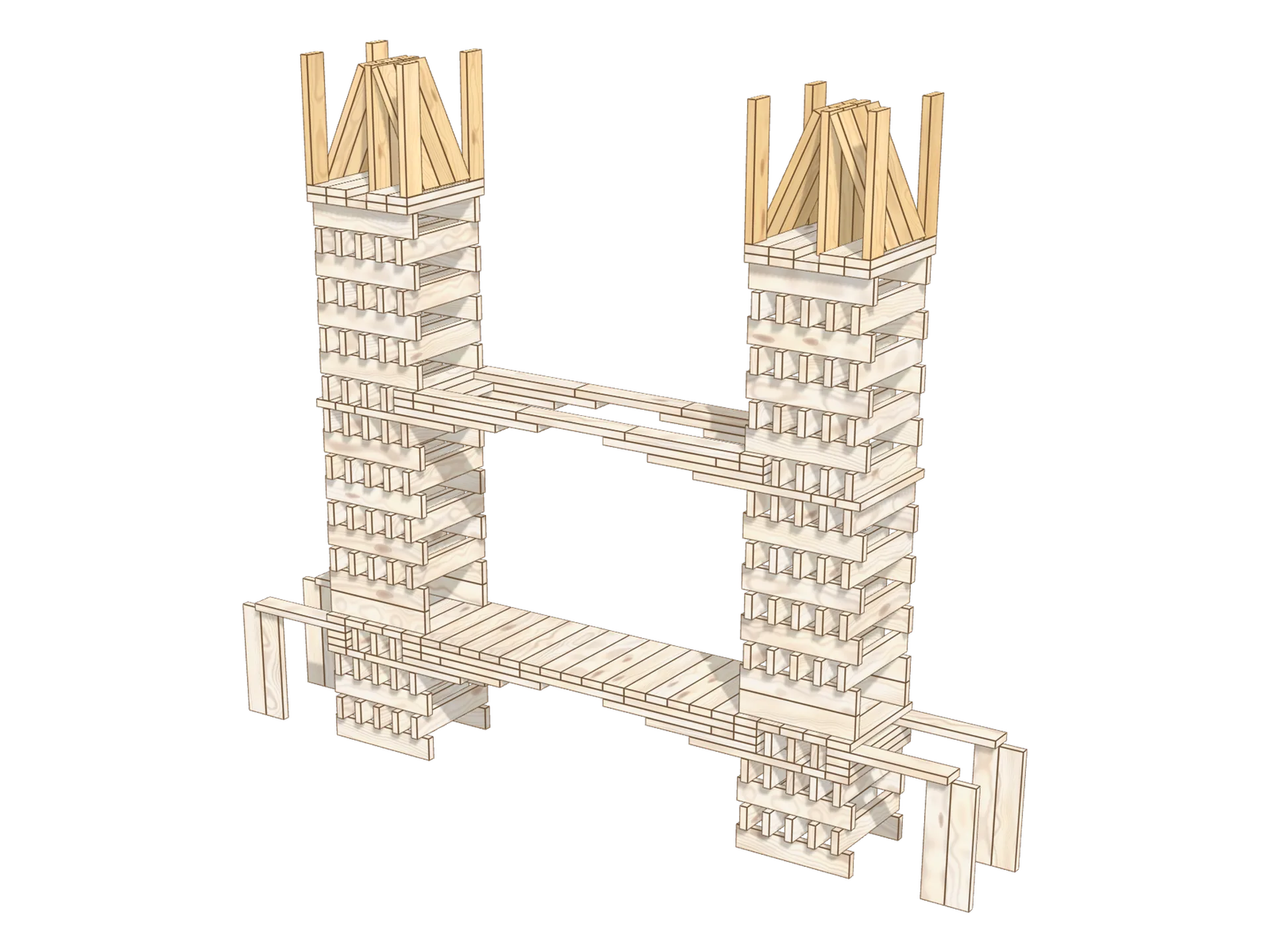 Étape 16 : construire les toits