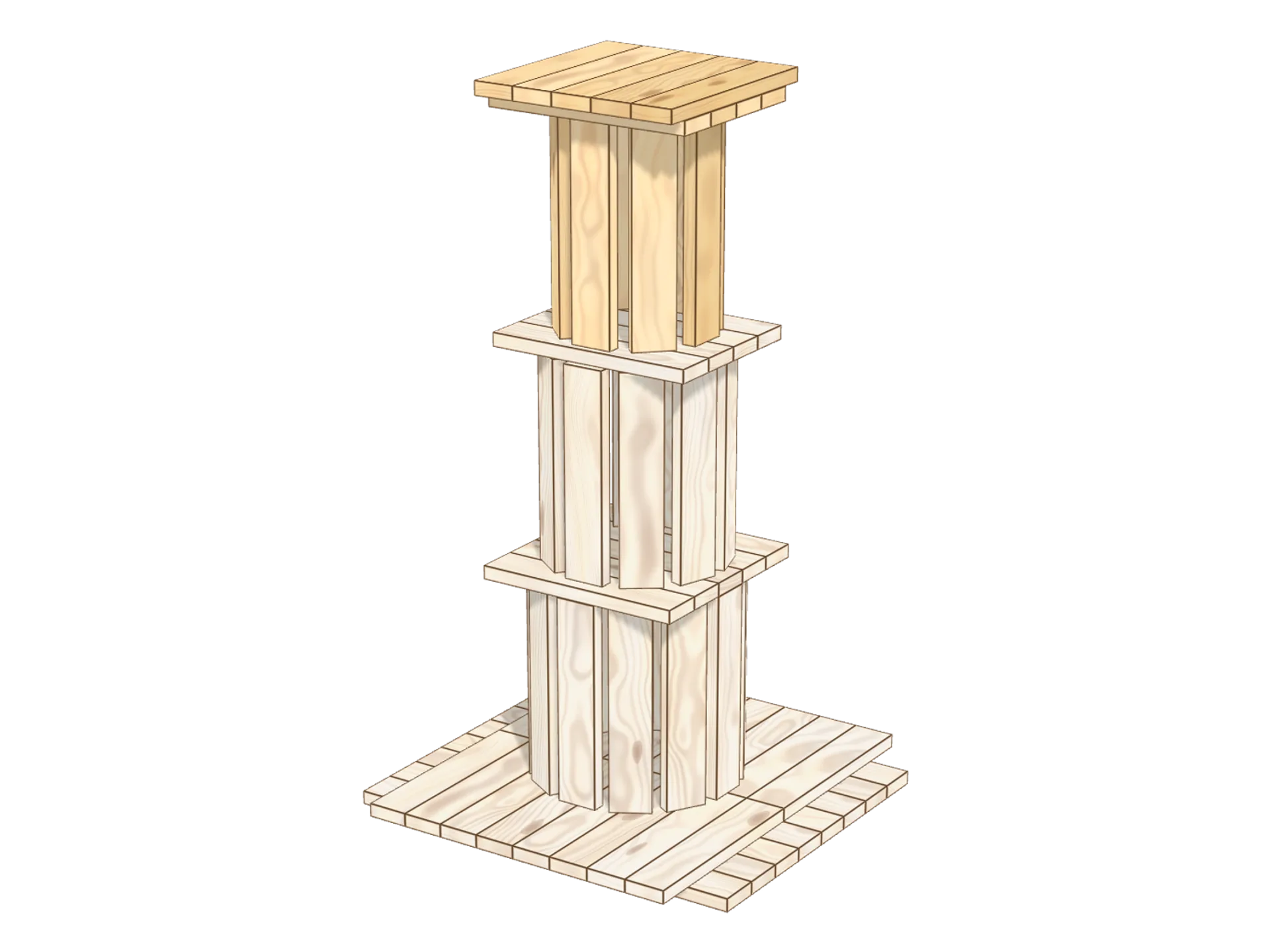 Step 4: the last ring of the lighthouse and the gallery