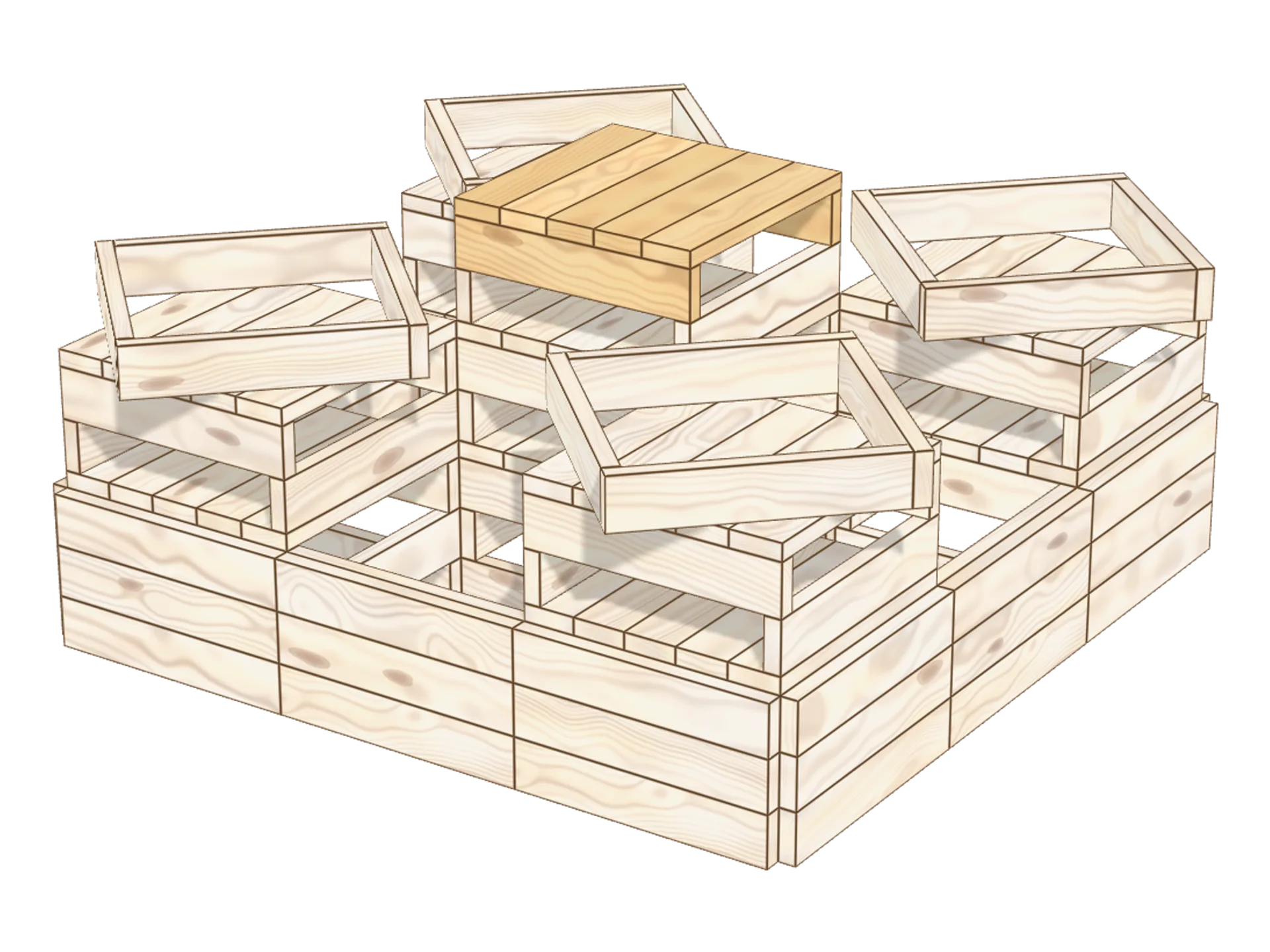 Step 11: top the keep