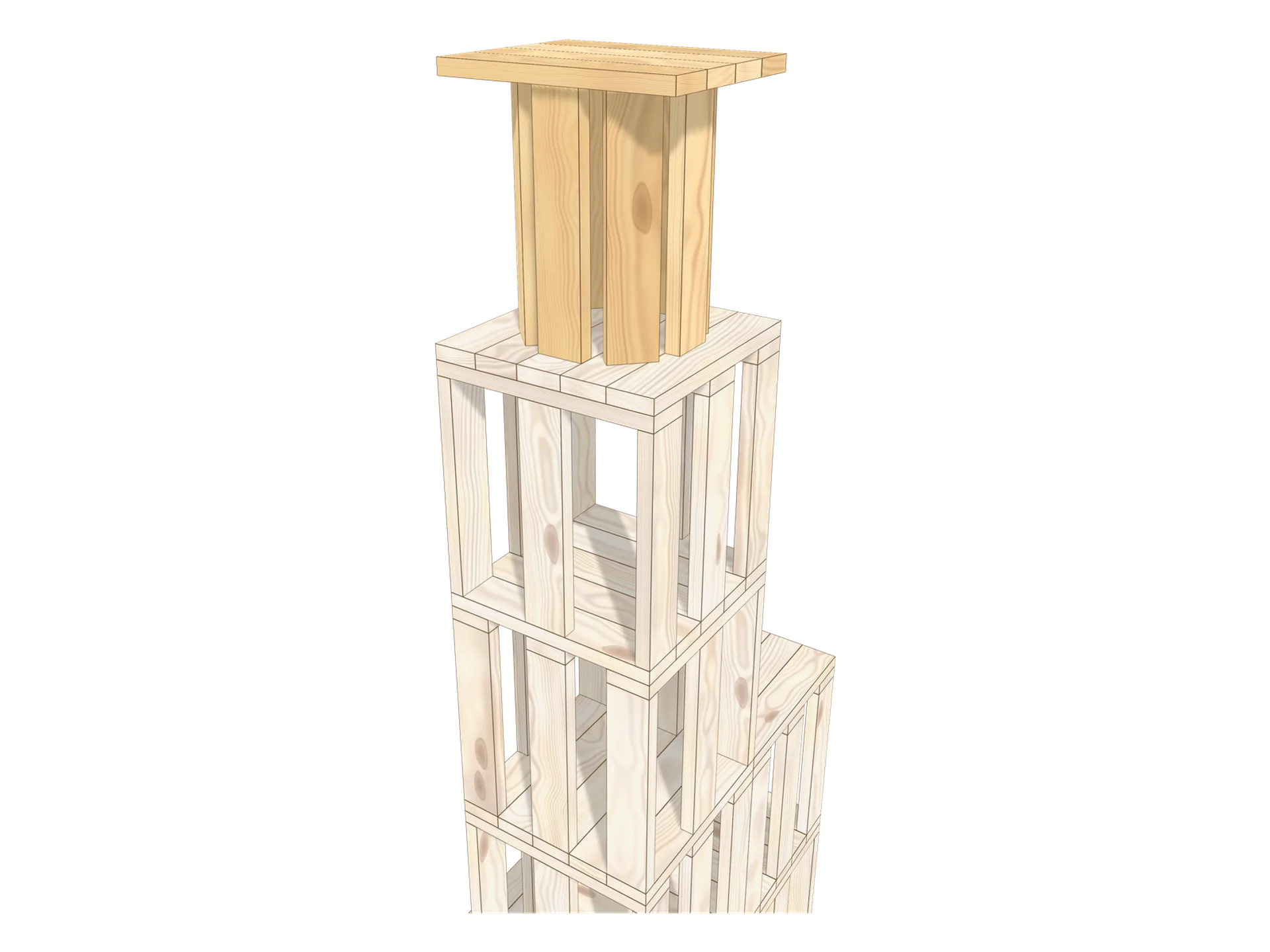 Step 9: the skyscraper’s crown