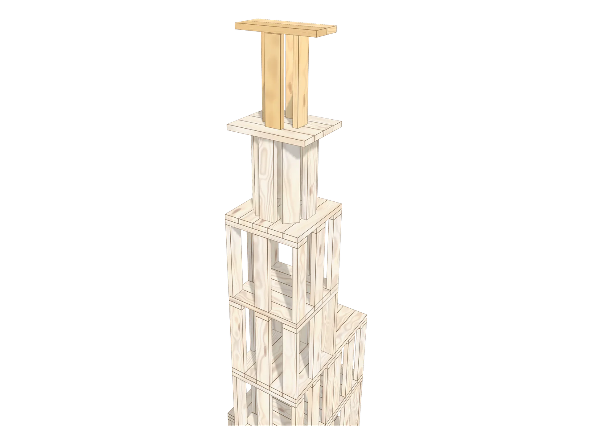 Step 10: narrow the crown
