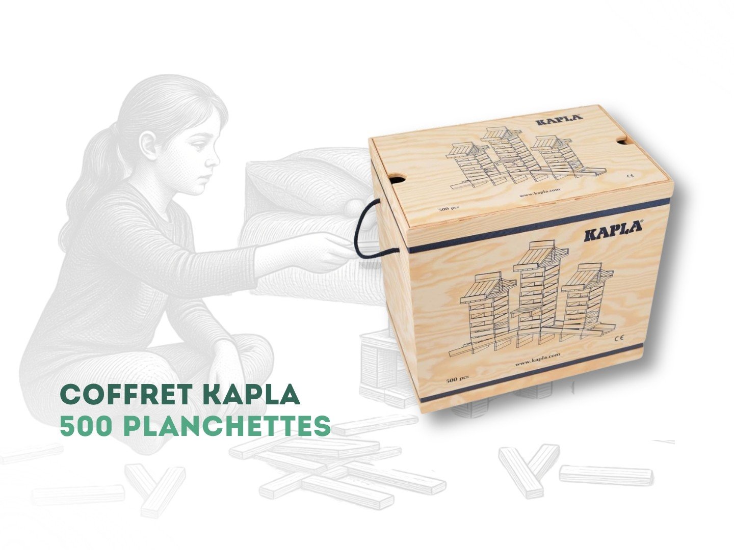 Coffret Kapla 500 planchettes