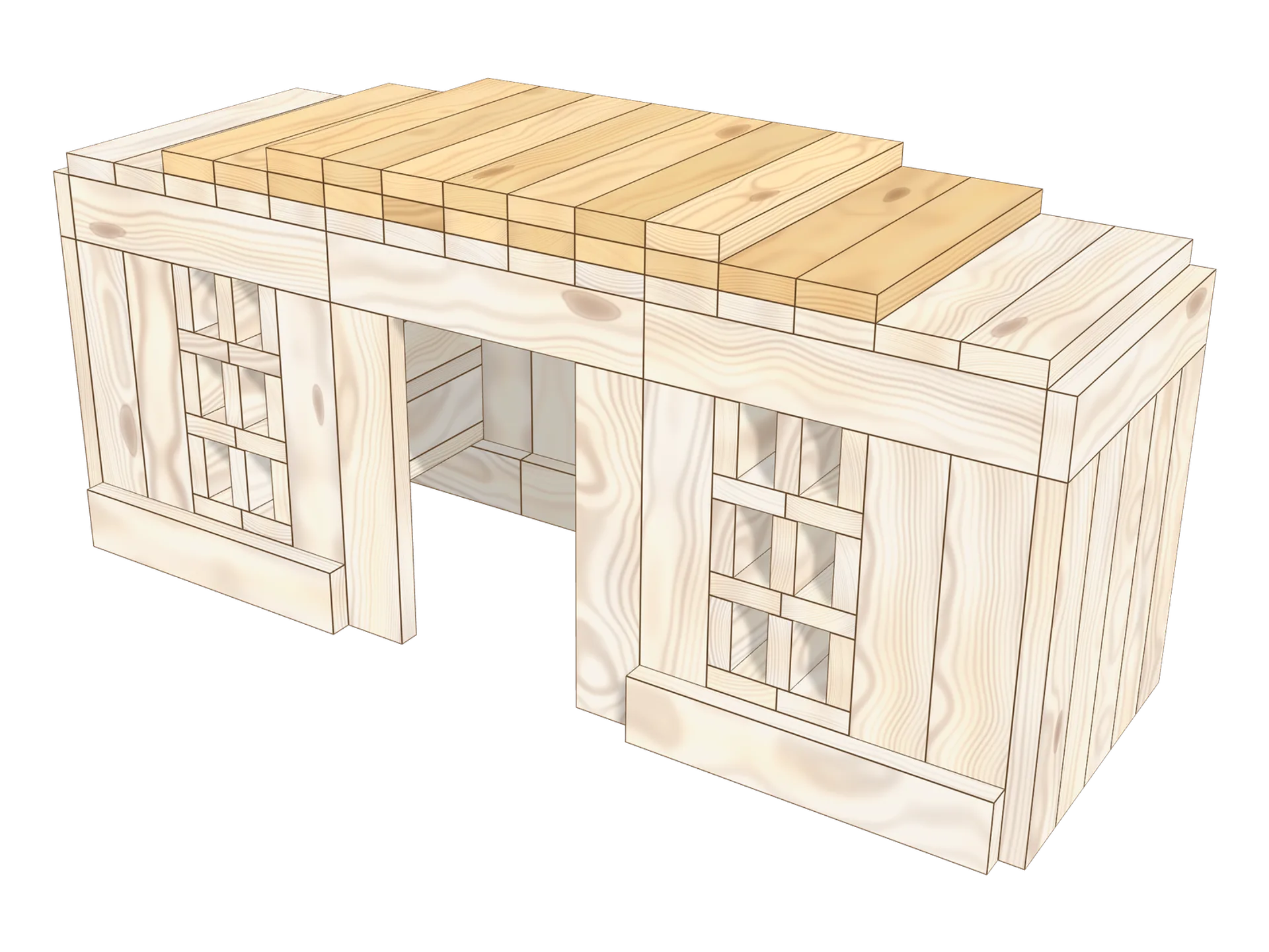 Step 11: start the roof